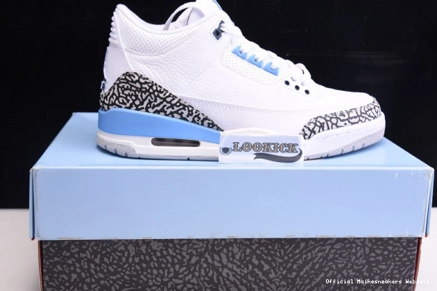 Official Maikesneakers UNC CT8532-104 Jordan 3 Air 0724